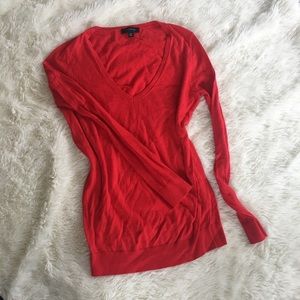Ann Taylor Red Wool Sweater